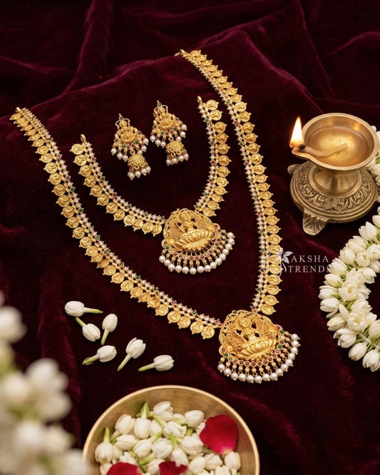 Premium lakshmi kasumalai bridal combo Aksha Trends