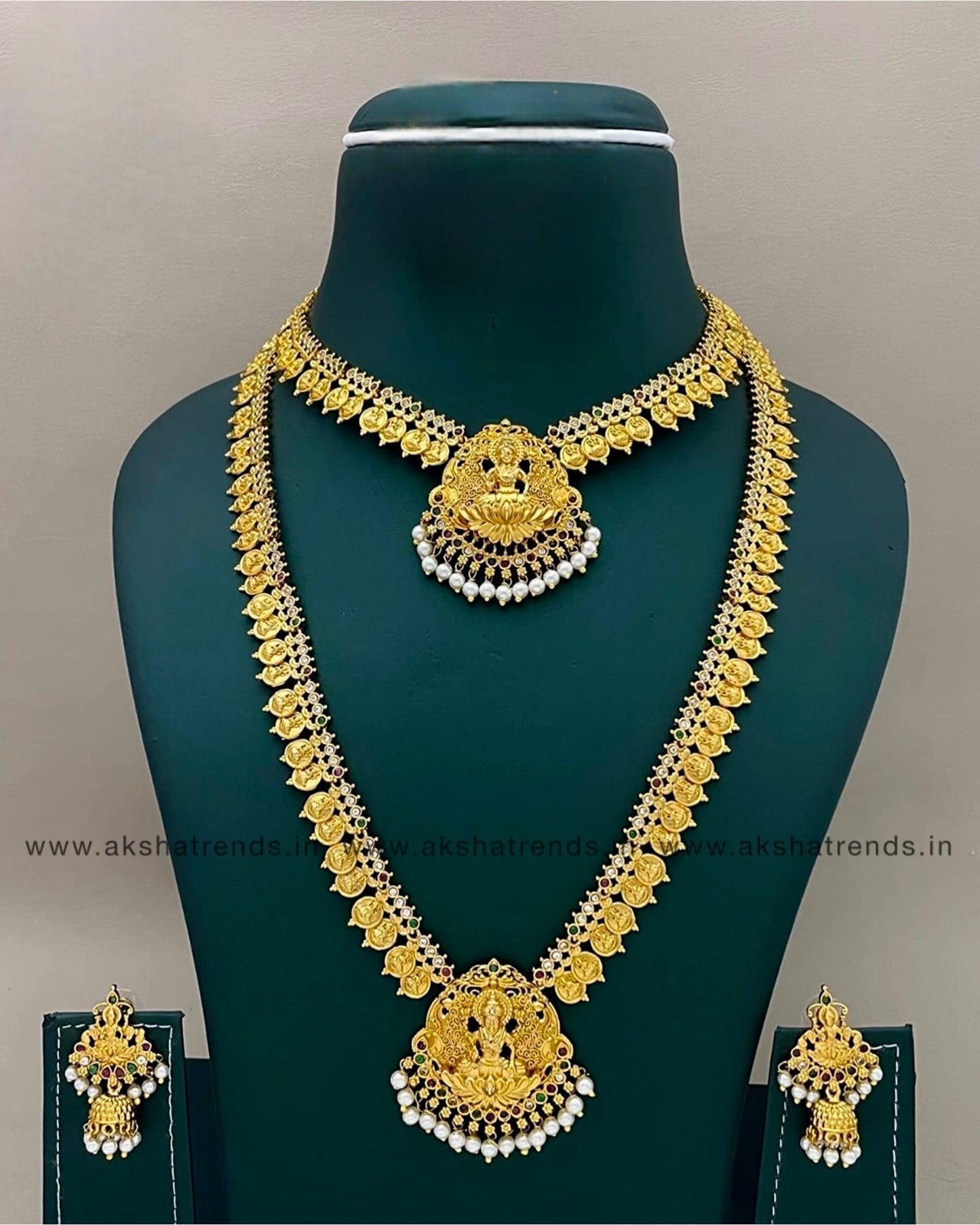 Premium lakshmi kasumalai bridal combo Aksha Trends