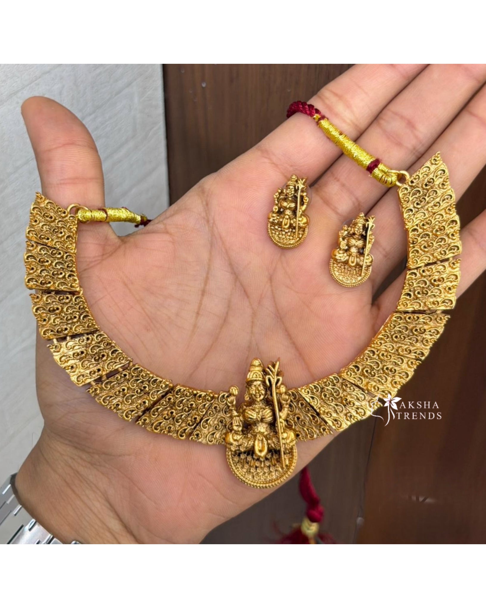 Antique Kamakshi necklace Aksha Trends