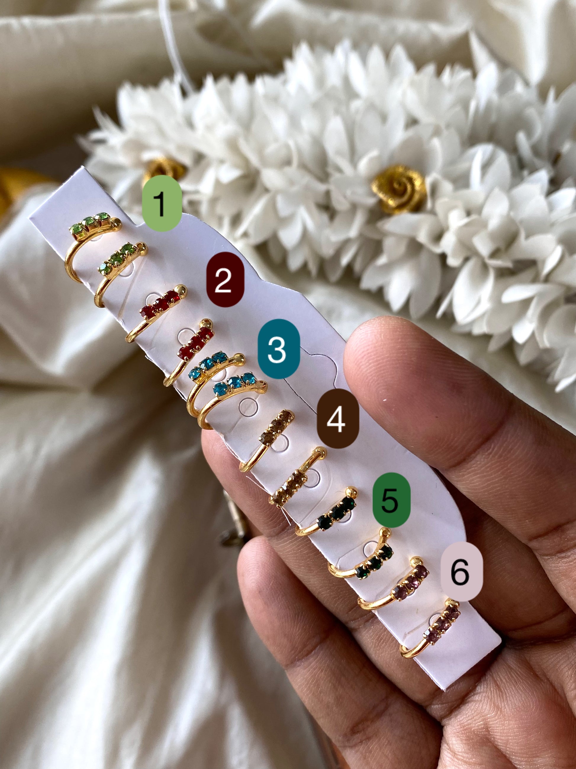 Fancy Nose ring (1pc) Aksha Trends