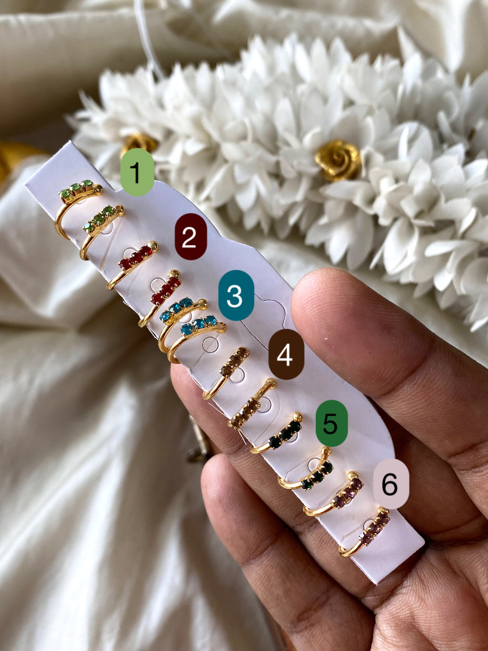 Fancy Nose ring (1pc) Aksha Trends 