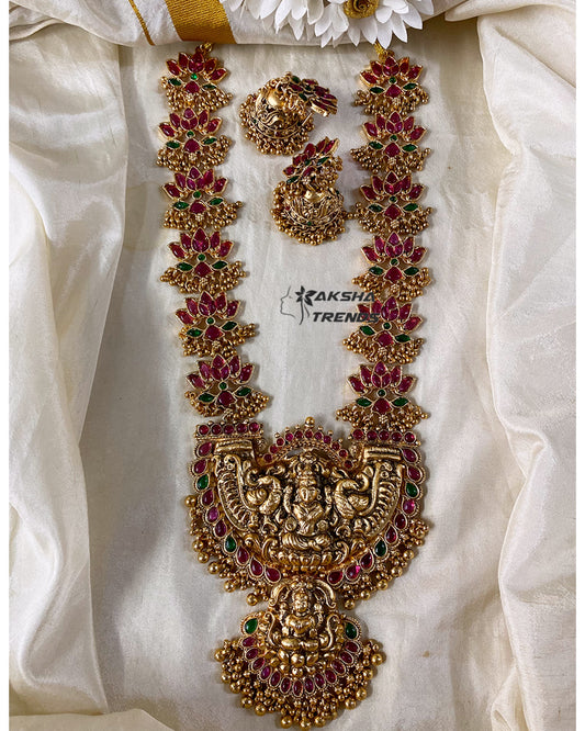 Grand bridal Lotus Haram Aksha Trends