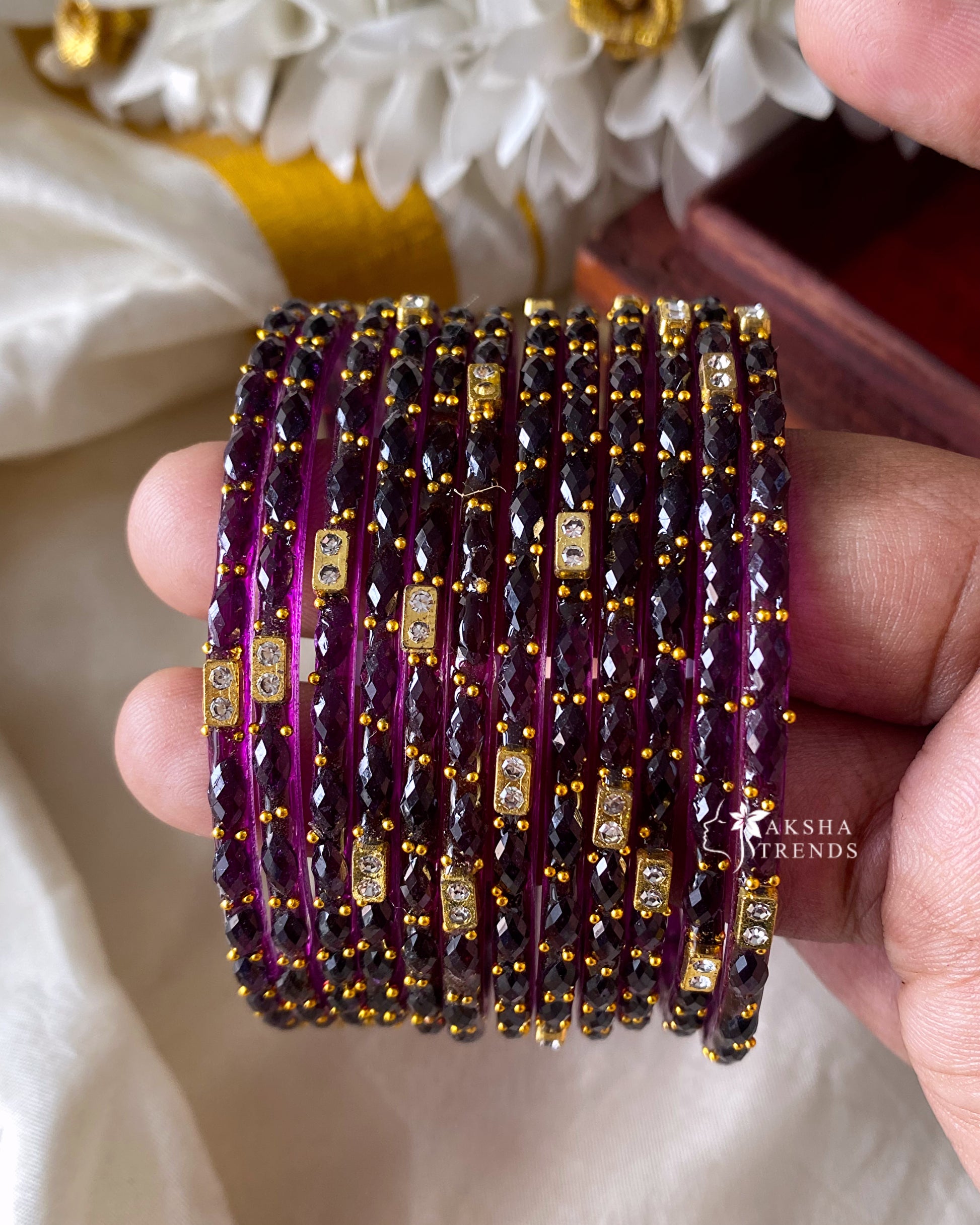 Raindrop Bangles (12pc) Aksha Trends