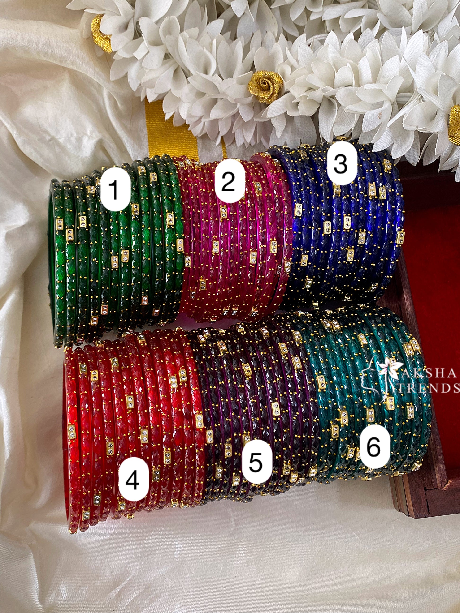Raindrop Bangles (12pc) Aksha Trends
