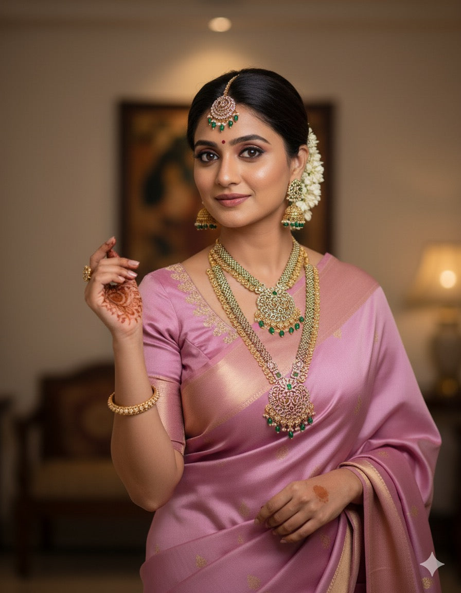 Antique diamond semi bridal Aksha Trends 