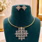 Kolam diamond necklace Aksha Trends