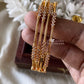 Premium gold stone bangles (4pc) Aksha Trends