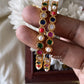 Navaratna stone bangles (2pc) Aksha Trends