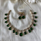 Emerald stone necklace Aksha Trends