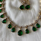Emerald stone necklace Aksha Trends