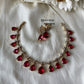 Ruby stone necklace Aksha Trends