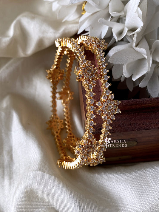 Diamond bangles (2pc) Aksha Trends
