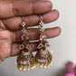 Premium diamond Jhumka with Earchain Aksha Trends