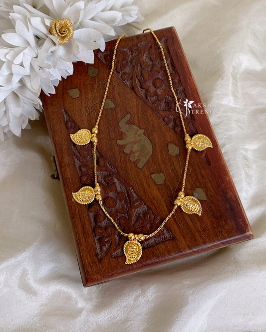 Golden leaf lakshmi chain Aksha Trends