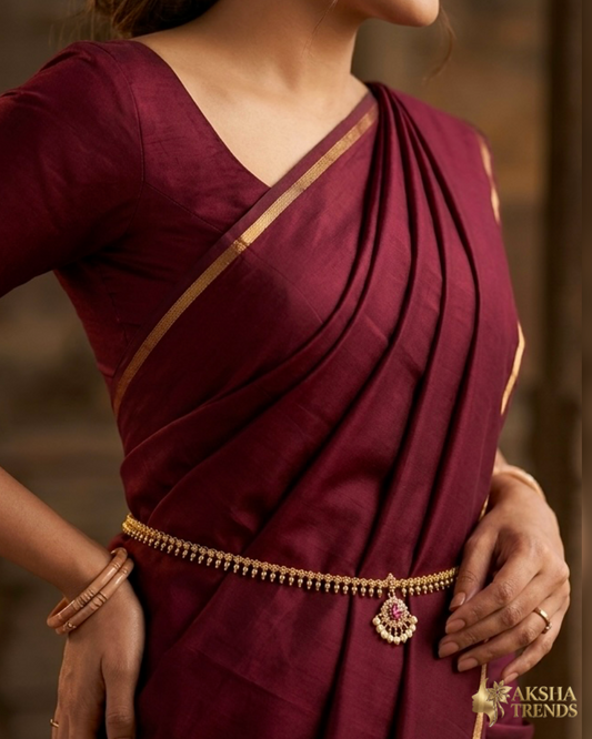 Premium Floral Hipchain Aksha Trends