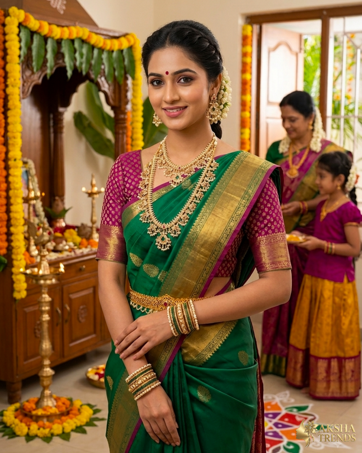 Guttapusalu Bridal combo -Pearl Aksha Trends