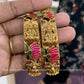 Antique lotus lakshmi bangles (2pc) Aksha Trends