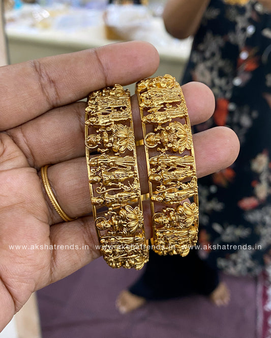 Antique lakshmi Ramparivar bangles (2pc) Aksha Trends