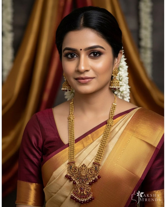 Antique lakshmi haram -Ruby Aksha Trends