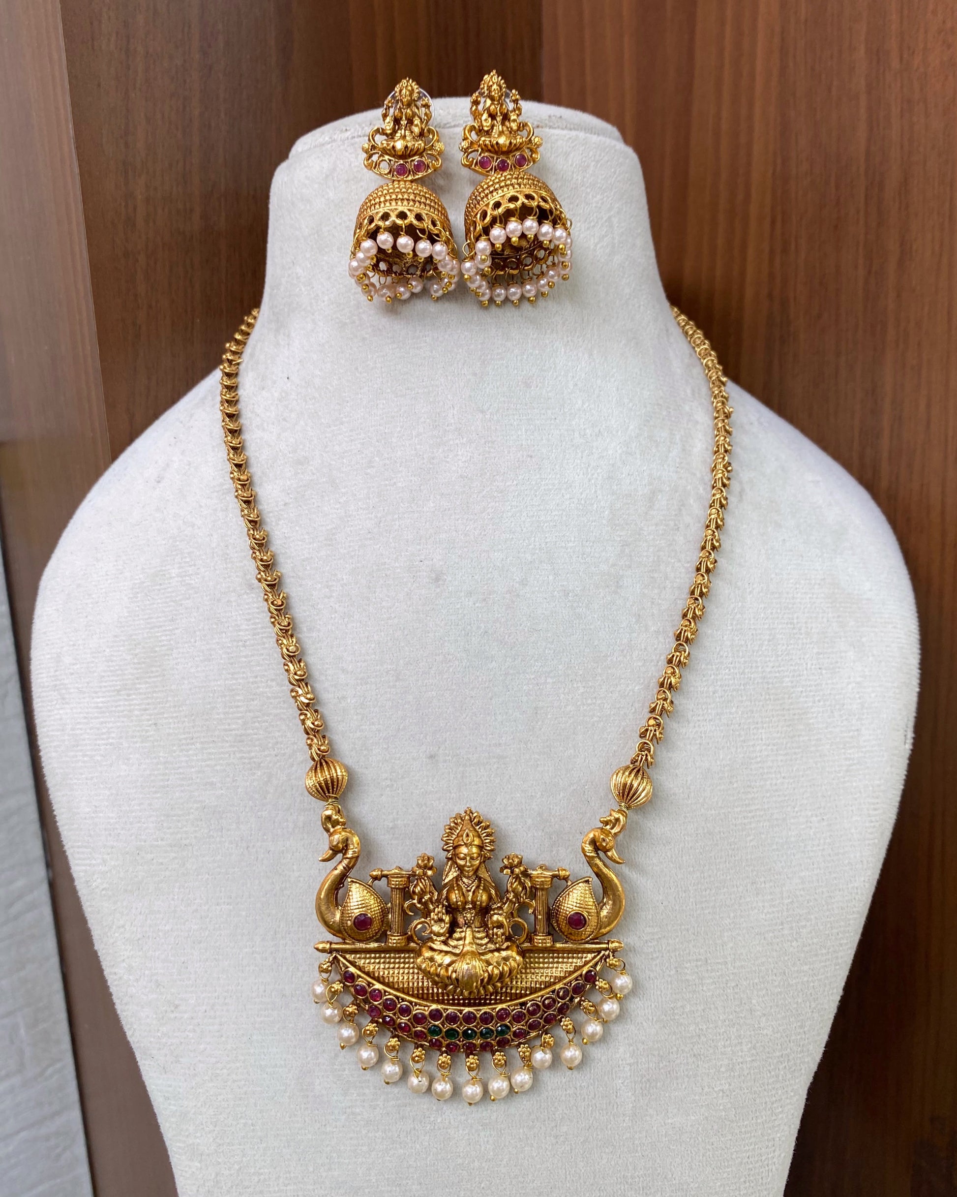Antique Lakshmi pendant chain Aksha Trends
