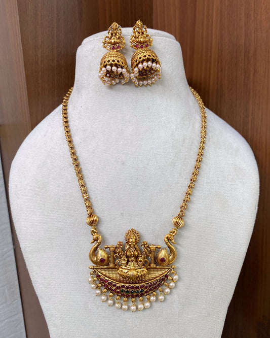 Antique Lakshmi pendant chain Aksha Trends