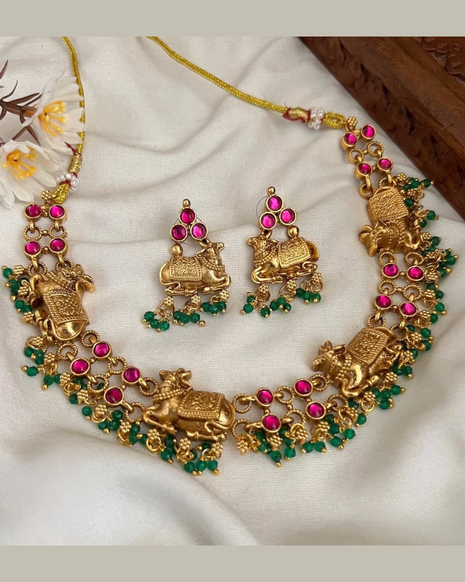 Antique Nandi Necklace Aksha Trends