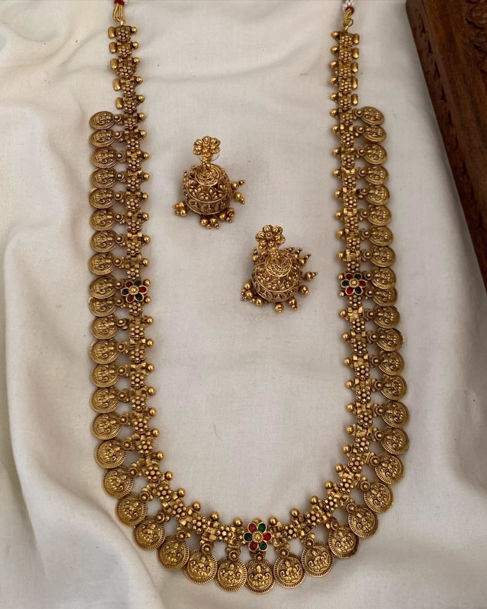 Antique Kasumalai bridal haram Aksha Trends