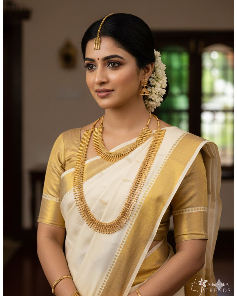 Mullamottu bridal combo Aksha Trends 