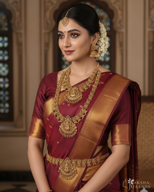 Semi Bridal Set -Lakshmi peacock design Aksha Trends