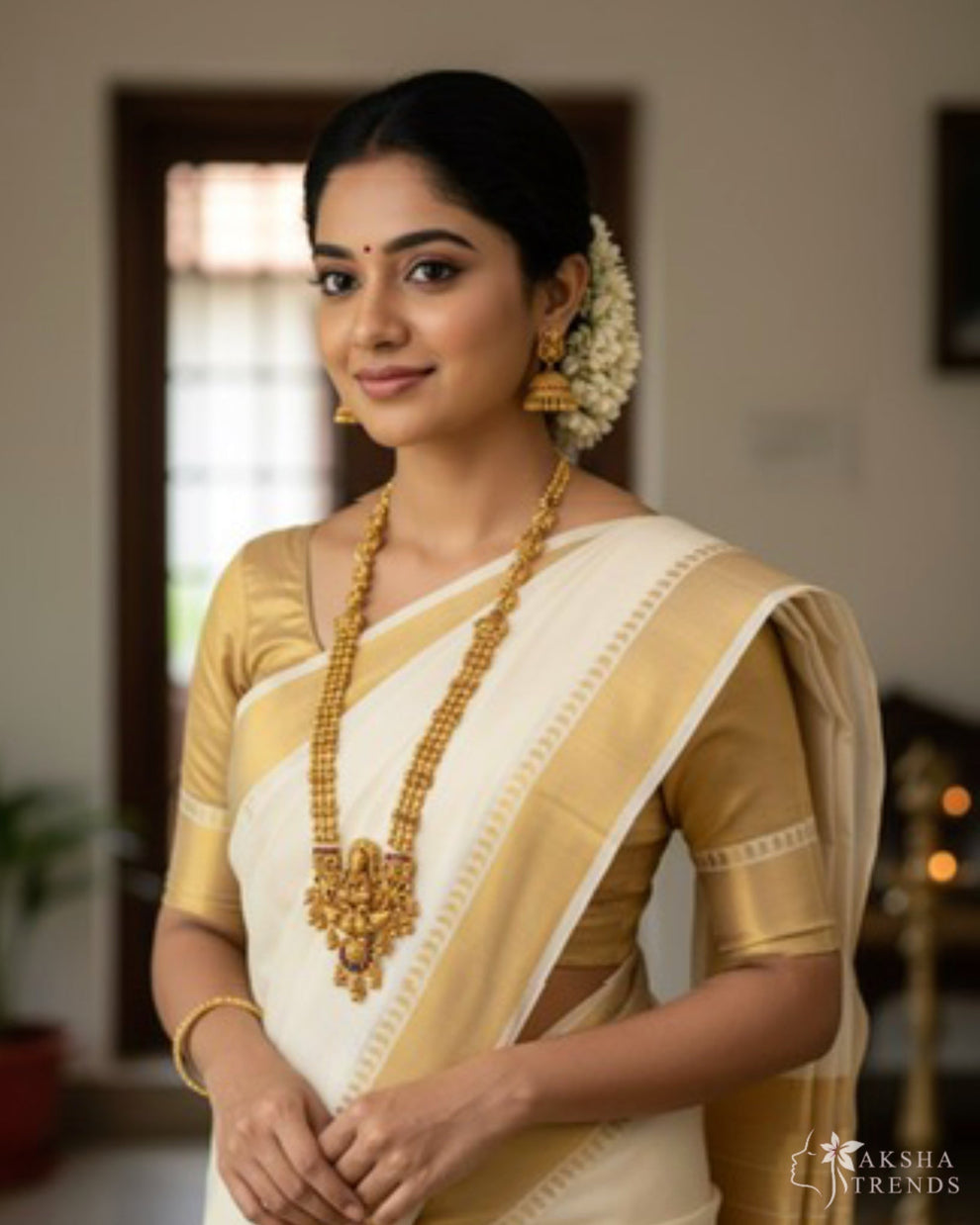 Lakshmi bead haram -Gold Aksha Trends 
