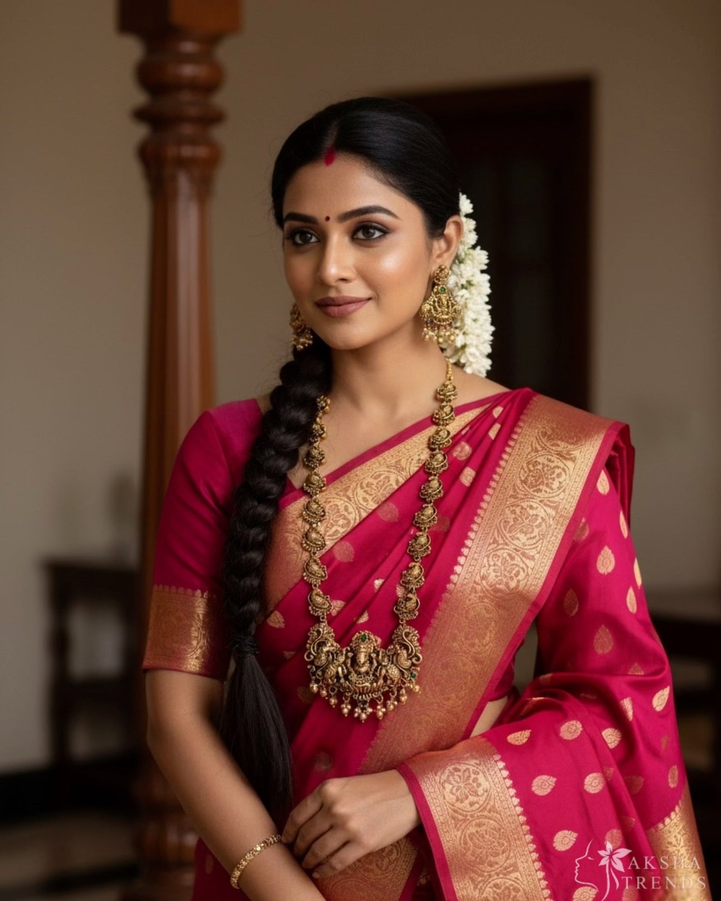 Nagas temple bridal haram -Gold Aksha Trends