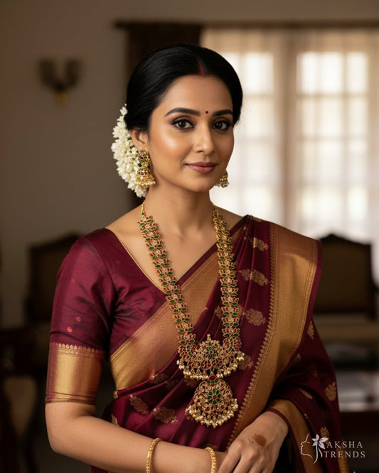 Antique lotus stone haram Aksha Trends