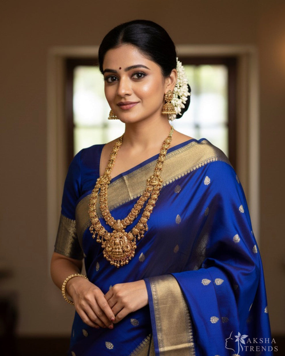 Dual Nagas bridal haram -heavy Aksha Trends 