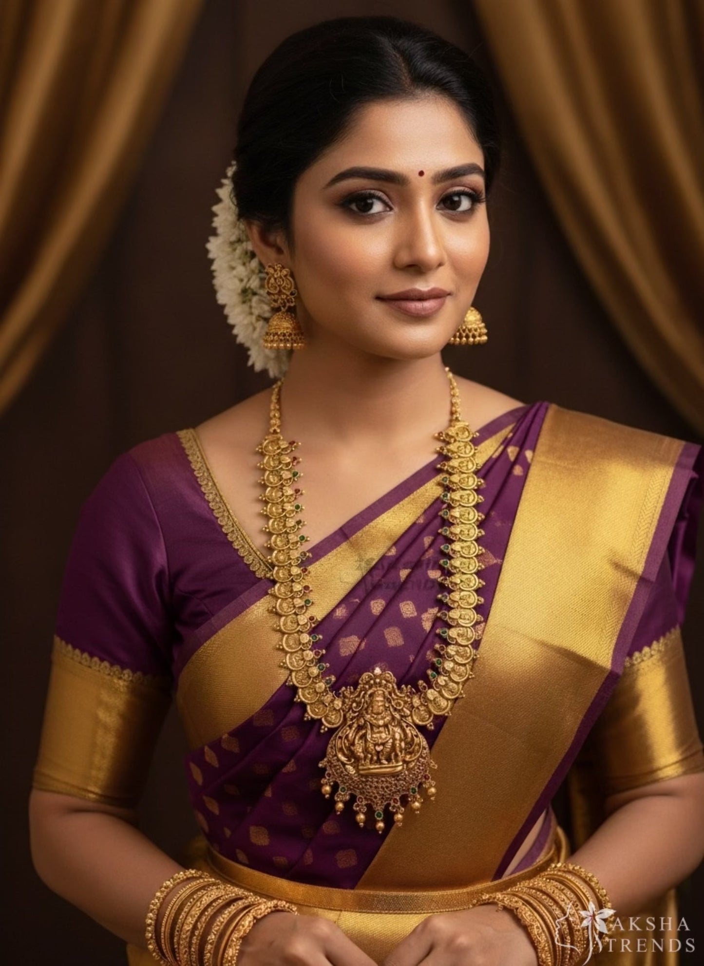Krishna bridal haram Aksha Trends