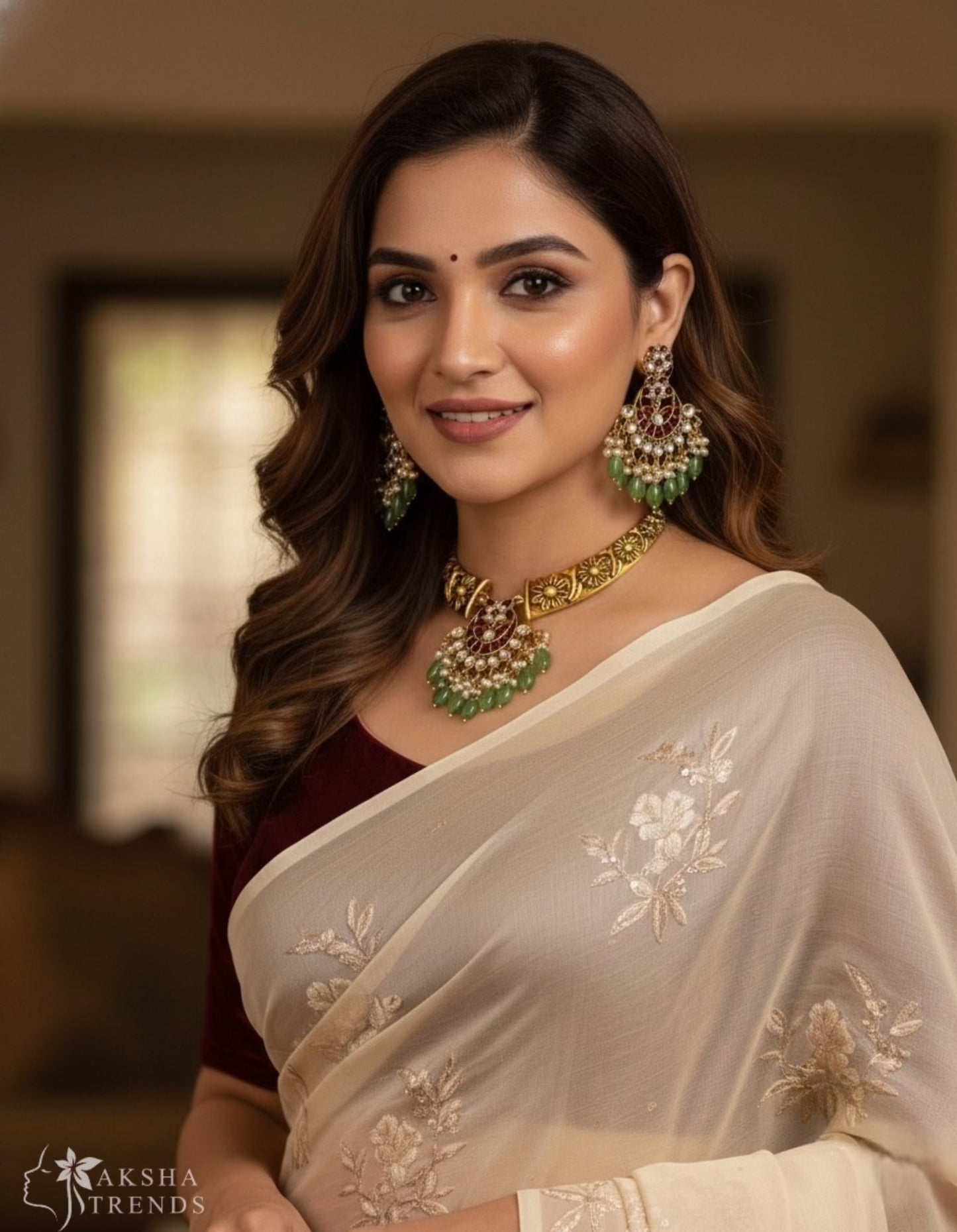 Antique kemp Necklace Aksha Trends