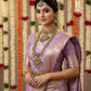 Antique Floral semi bridal -Green Aksha Trends