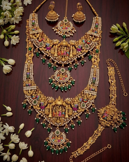 Srinivasa Kalyanam Bridal combo -Green Aksha Trends