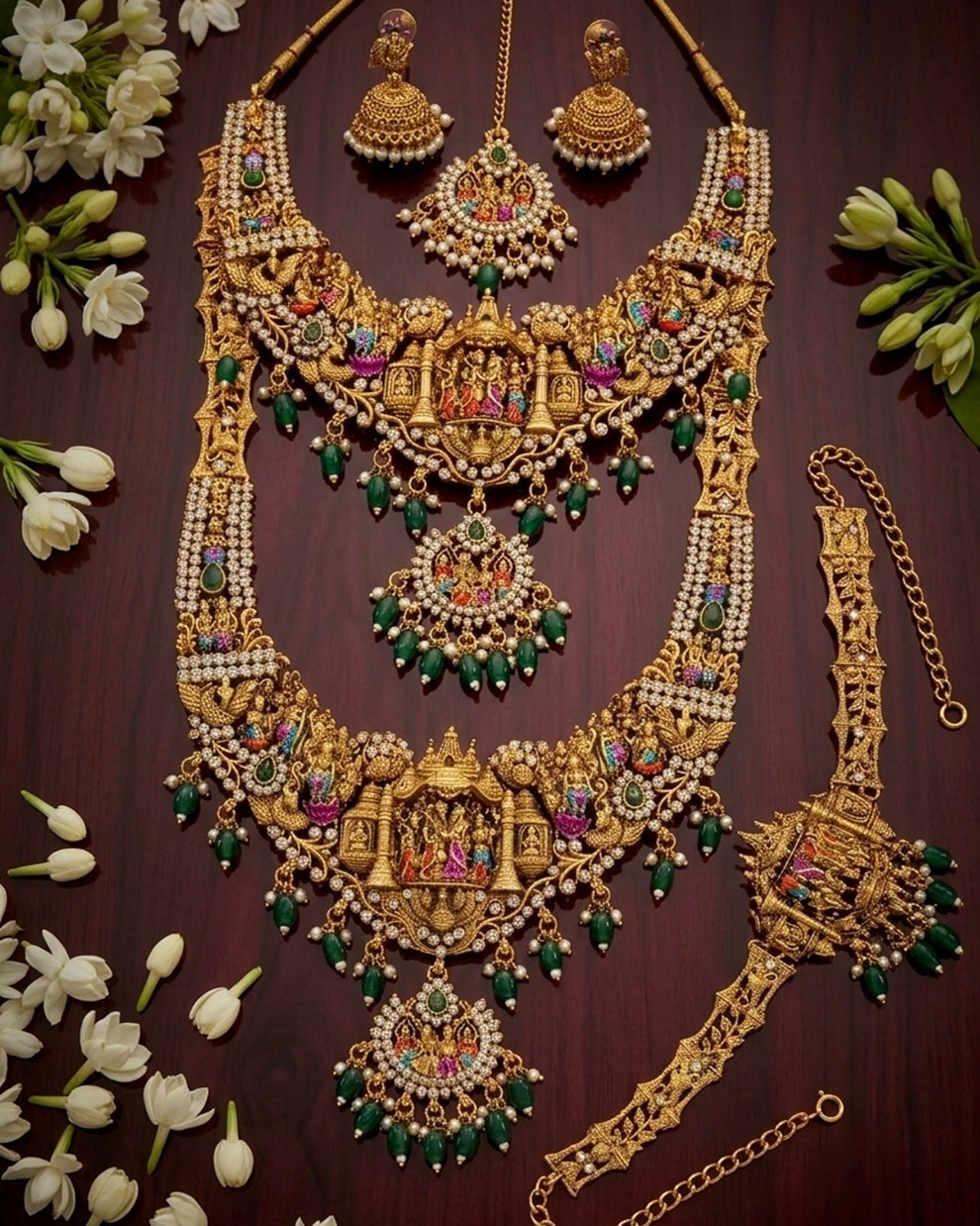 Srinivasa Kalyanam Bridal combo -Green Aksha Trends 