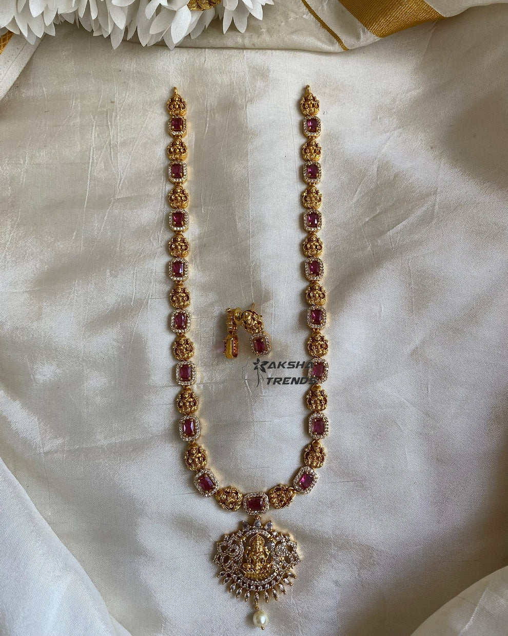 Lakshmi Ruby stone haram 