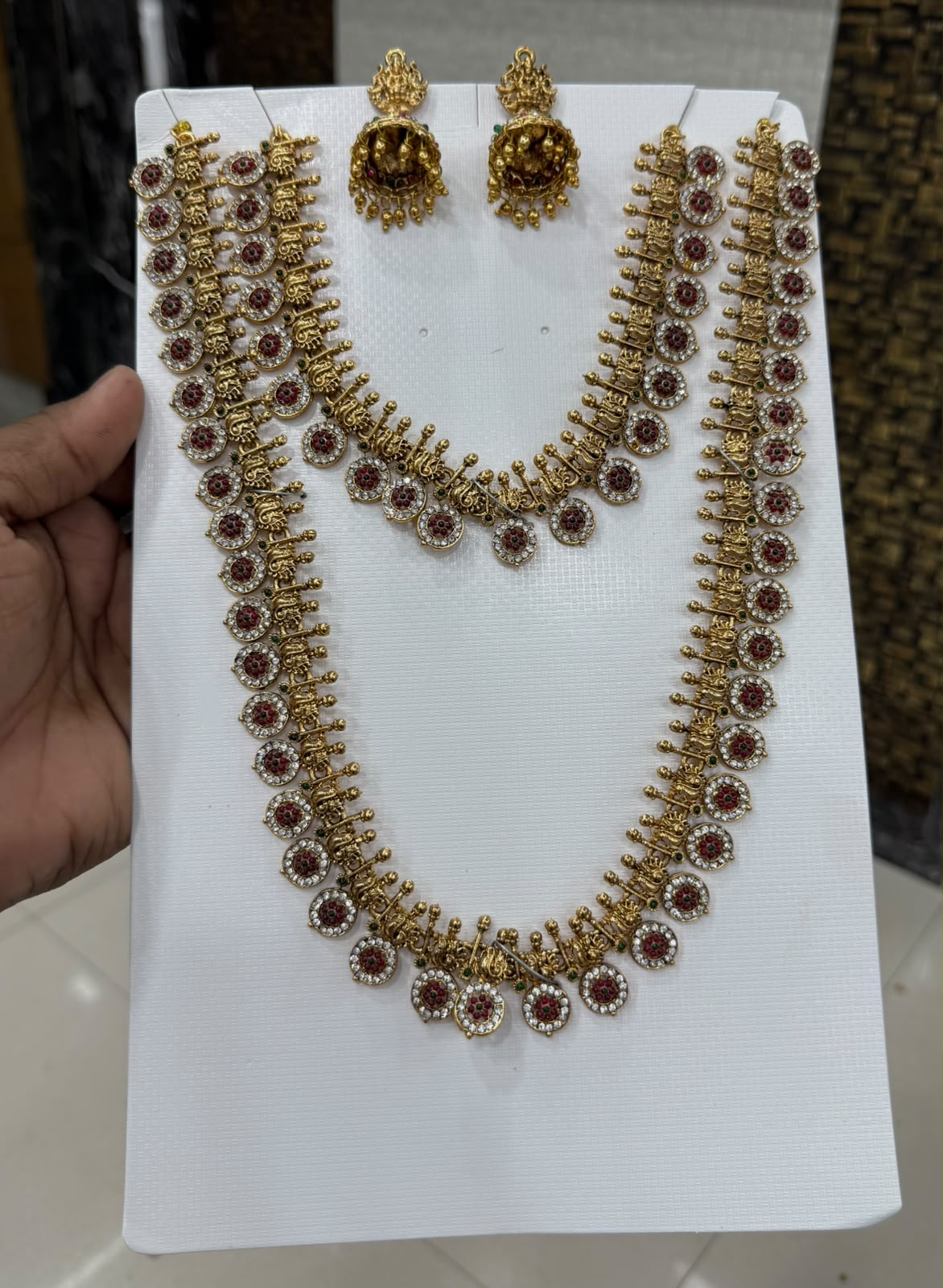 Chettinadu bridal combo with jhumka Aksha Trends