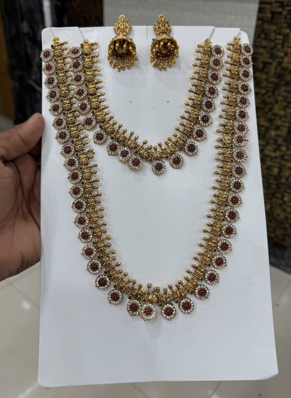 Chettinadu bridal combo with jhumka Aksha Trends 
