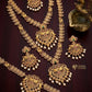Peacock stone bridal combo Aksha Trends