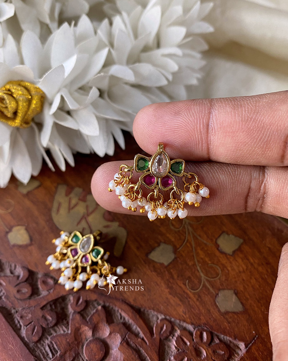 Premium Kemp Bugadi Earrings Aksha Trends 