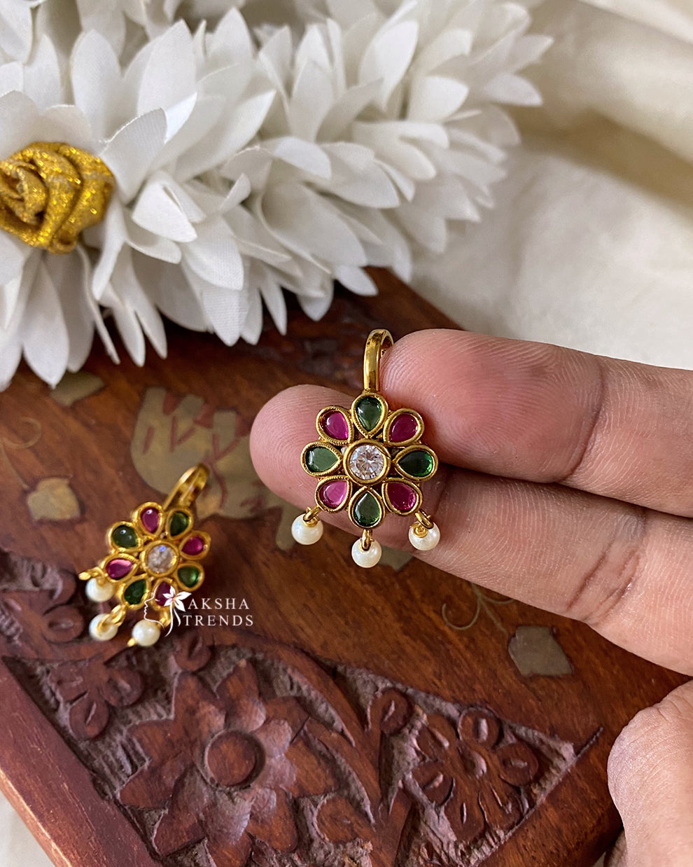 Premium Kemp Bugadi Earrings Aksha Trends 