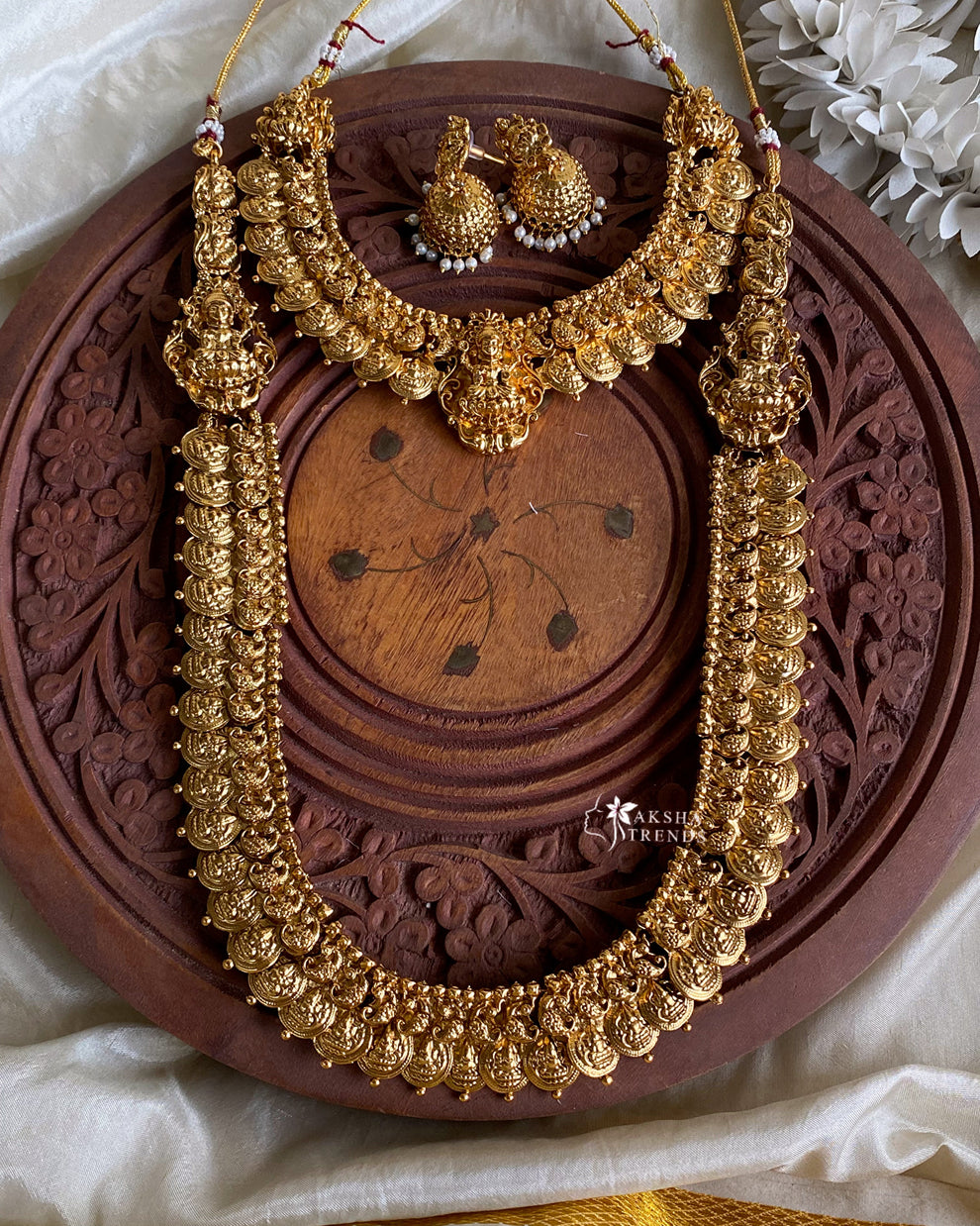 Golden Lakshmi bridal combo Aksha Trends 