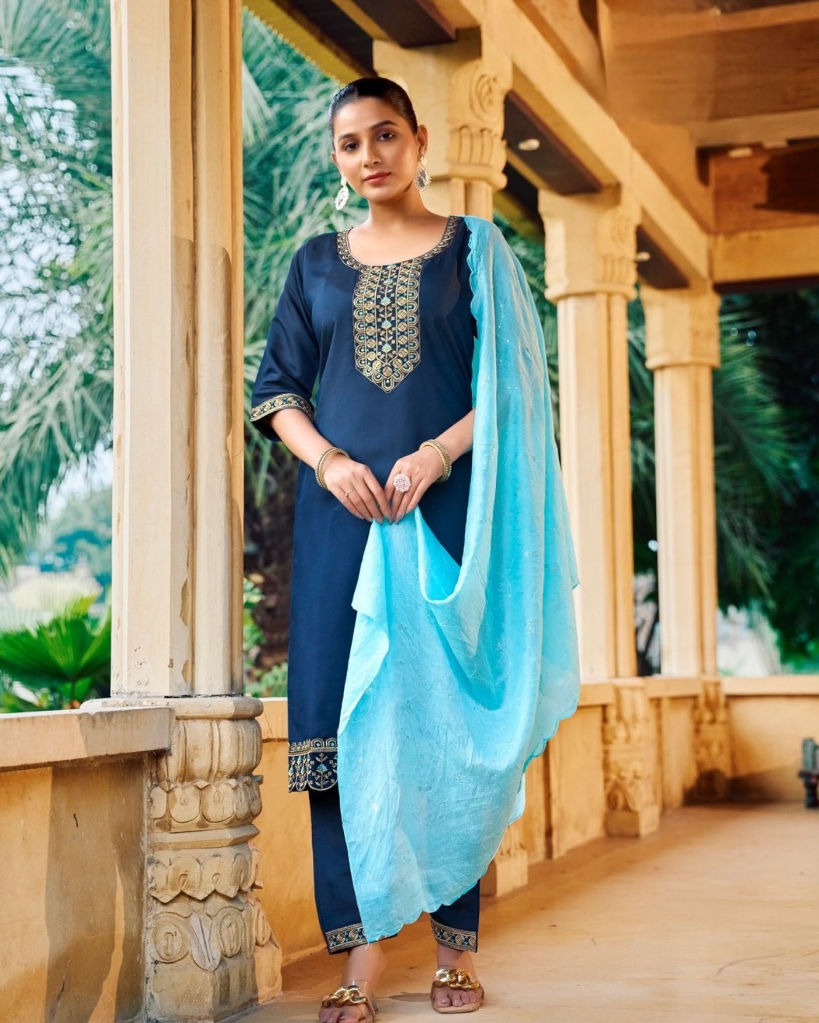 Kurti Set -Blue Aksha Trends