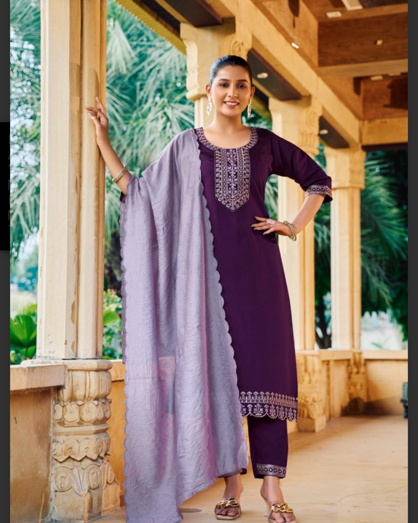 Kurti Set -Purple Aksha Trends