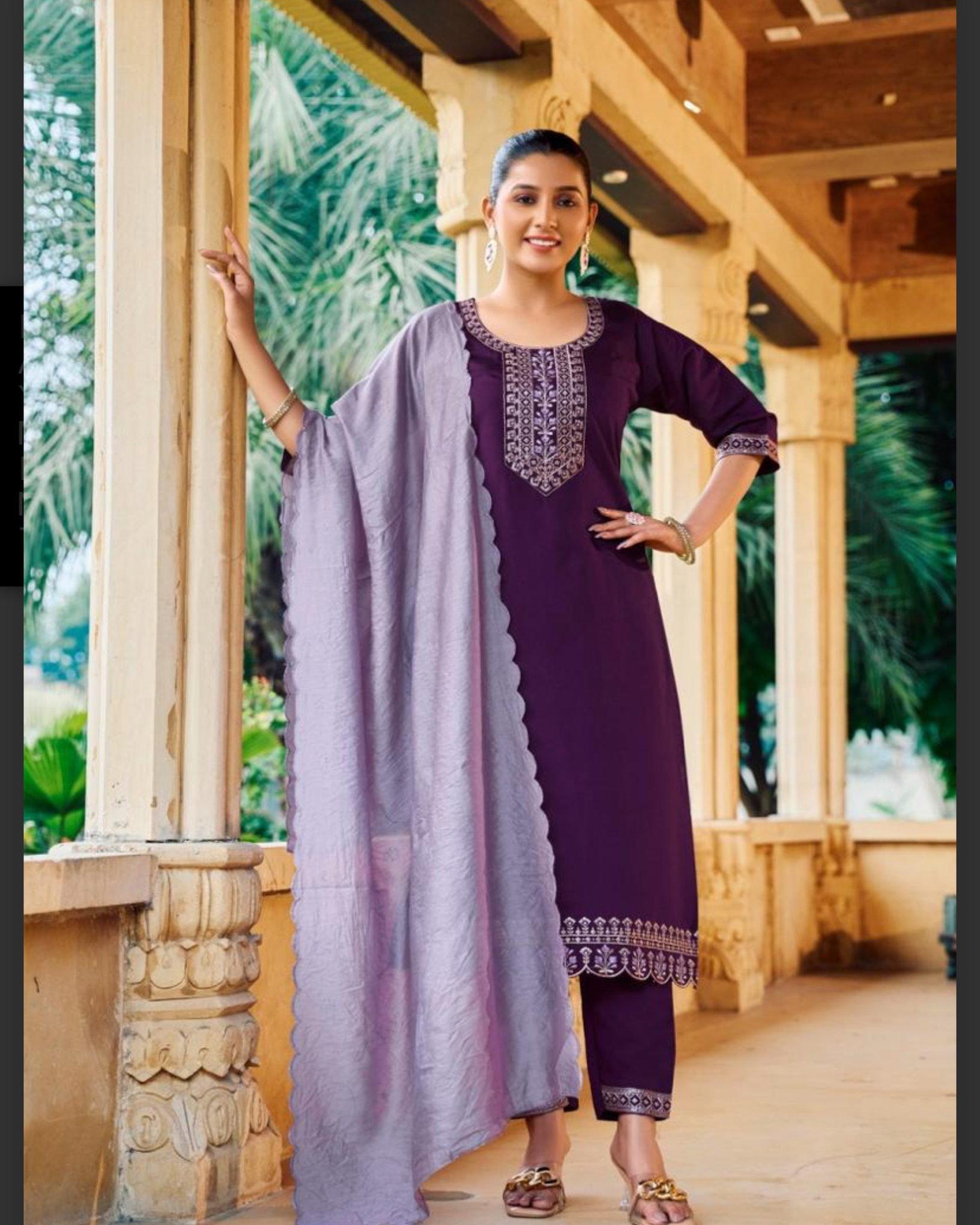 Kurti Set -Purple Aksha Trends