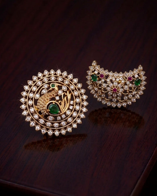 Premium peacock diamond -Surya Chandra Aksha Trends
