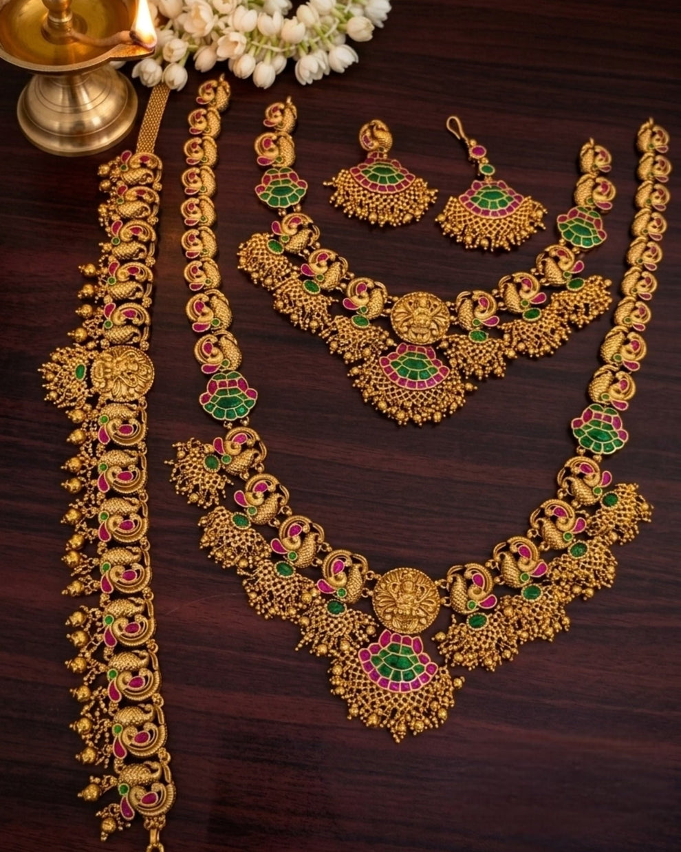Floral kemp Lakshmi Bridal combo Aksha Trends 
